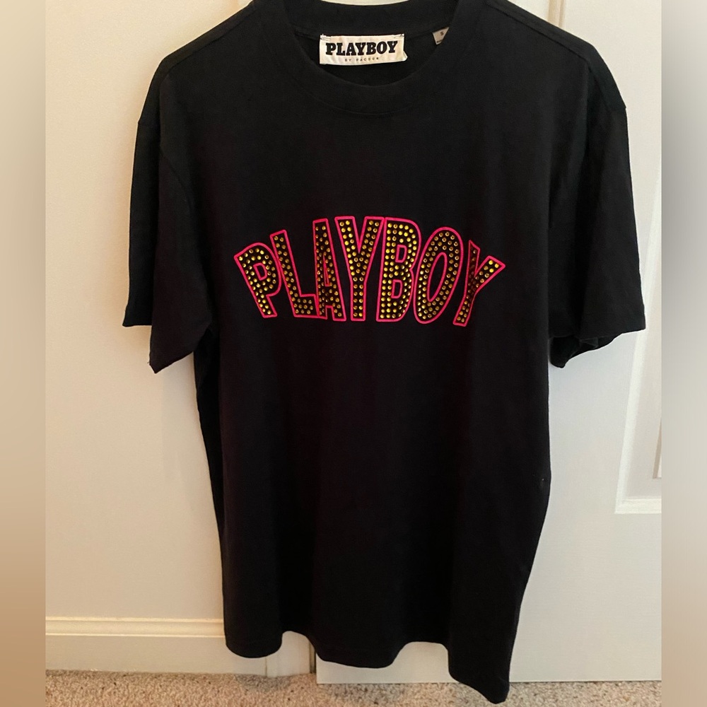 NWOT Bling Playboy Tee